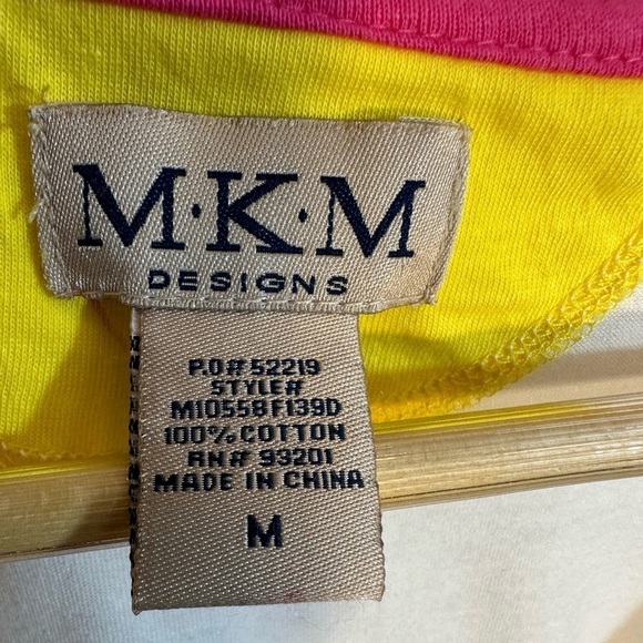 MKM Designs Womens Hoodie Blouse Top Sweatshirt Size M Front Zip Side Pockets - Picture 3 of 16
